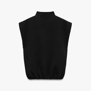 ZARA BASIC KNIT MOCK NECK TOP